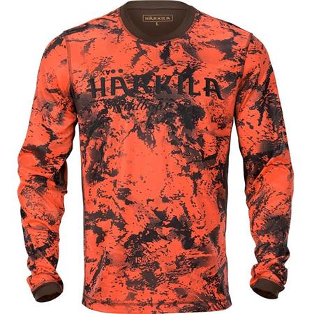 Camiseta De Manga Larga Para Hombre Harkila Wildboar Pro L/S - Orange/Marron