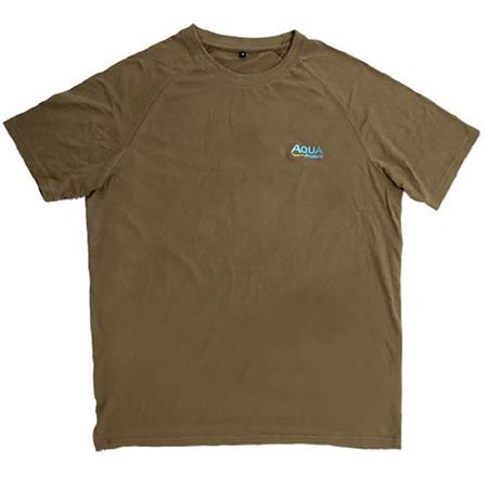 Camiseta De Mangas Cortas Hombre Aqua Products Classic T Shirt - Kaki
