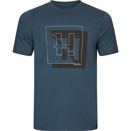Camiseta De Mangas Cortas Para Hombre Harkila H-Logo S/S - Sea Blue