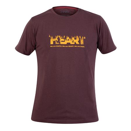 Camiseta De Mangas Cortas Para Hombre Hart B.Earth - Bordeaux