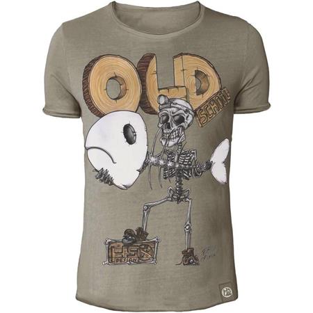 Camiseta De Mangas Cortas Para Hombre Hot Spot Design Old School 2.0 - Beige