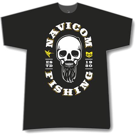 Camiseta De Mangas Cortas Para Hombre Navicom 2020 Skull Fred Jullian - Noir
