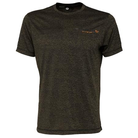 Camiseta De Mangas Cortas Para Hombre Savage Gear Fighter Stretch T-Shirt Burnt