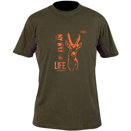 Camiseta De Mangas Cortas Para Hombrechevreuil - Kaki Hart Branded Chevreuil - Kaki