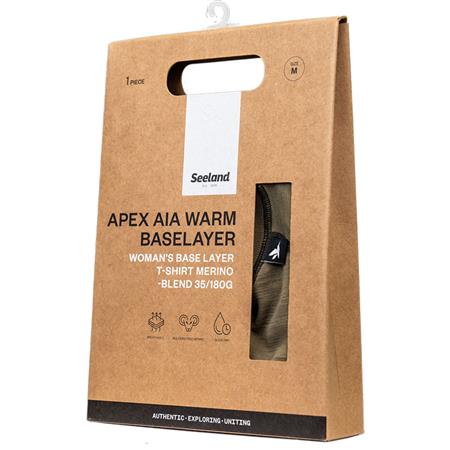 CAMISETA DE MANGAS CORTAS PARA MUJER SEELAND APEX AIA MERINO - COVERT GREEN