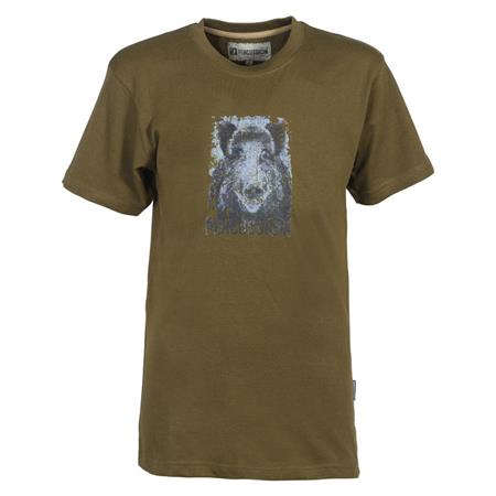 Camiseta De Mangas Cortas Para Niños Serigrafiada - Kaki Percussion Sérigraphié - Kaki
