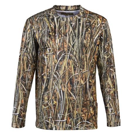 Camiseta De Mangas Largas Para Hombre Percussion Fluo - Ghost Camo