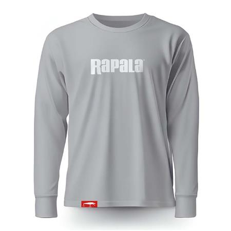 Camiseta De Mangas Largas Para Hombre Rapala Grey White Logo Long Sleeve T-Shirt - Gris