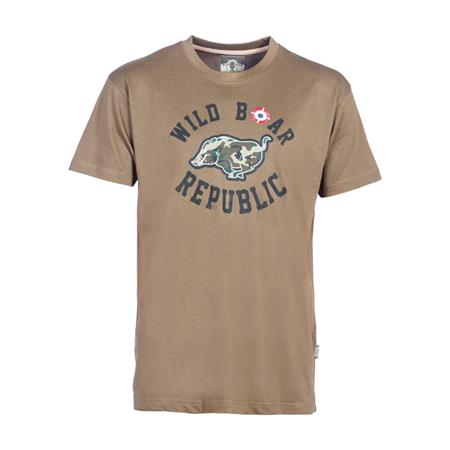 Camiseta Hombre Percussion Wild Boar Republic Sanglier Courant