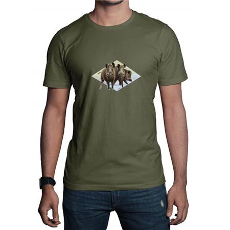 Camiseta Infantil Bartavel Theme Chasse Trio Sanglier