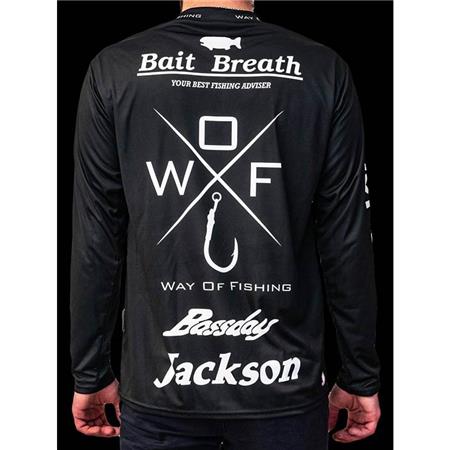 CAMISETA MANGA LARGA HOMBRE W.O.F. COMPÉTITION - NEGRO