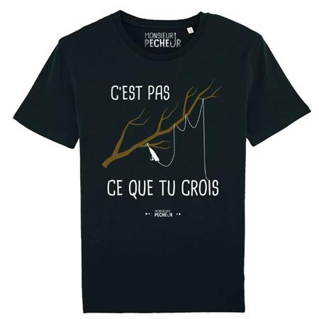 Camiseta Mangas Cortas Hombre Monsieur Pêcheur C'est Pas Ce Que Tu Crois