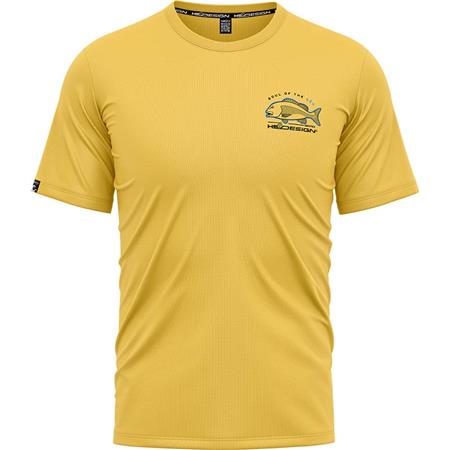 Camiseta Mangas Curtas Homem Hot Spot Design Dentex - Amarelo