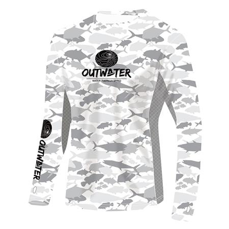 Camiseta Mangas Largas Hombre Outwater Spreks Fish Camo