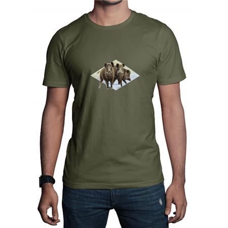 Camisola De Criança Com Mangas Curtas Bartavel Theme Chasse Trio Sanglier