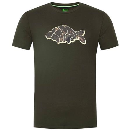 Camisola De Mangas Curtas Homem - Dark Olive Korda Outline - Dark Olive