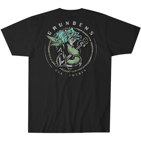 Camisola De Mangas Curtas Para Homem Grundéns Socket Heather Charcoal - Noir
