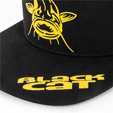 CAP - BLACK BLACK CAT BLACK FLAT PEAK CAP - NOIR