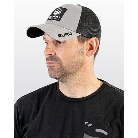 CAP GURU PATCH TRUCKER CAP - GREY