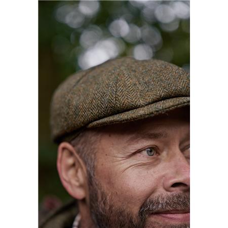 CAP HARKILA KENMORE FLAT - FOREST GREEN/HERRINGBONE