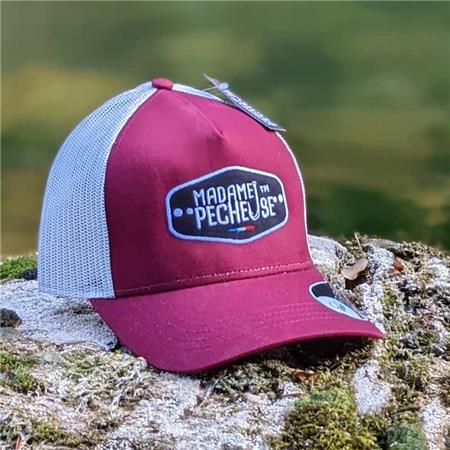Cap Monsieur Pêcheur Lady Angler Net - Burgundy Stone