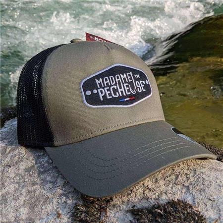 Cap Monsieur Pêcheur Lady Angler Net - Olive Black