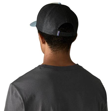 CAP PATAGONIA FITZ ROY TROUT TRUCKER HAT - WHITE/BLUE SAGE