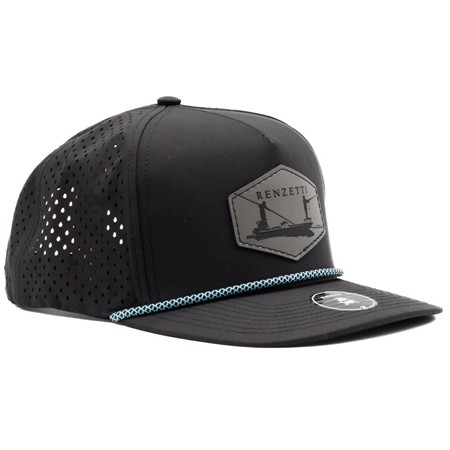 Cap Renzetti Trucker With Flatsboat Patch Hat - Black