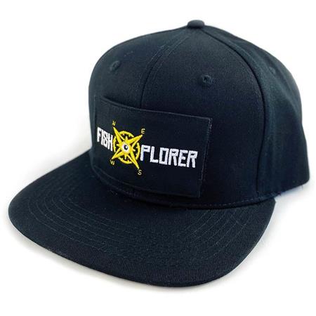 Cappellino Uomo Con Velcro Fishxplorer Snapback - Nero