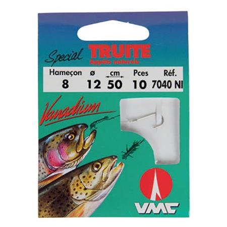 Cârlig Montat Vmc Păstrăv Momezi Naturale - Pachet De 10