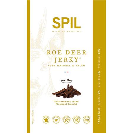 Carne Secada Spil Snack Roe Deer Jerky Tex Mex Veado