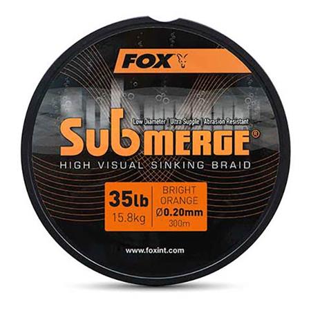 Carp Braid Fox Edges Submerge Orange Sinking Braid