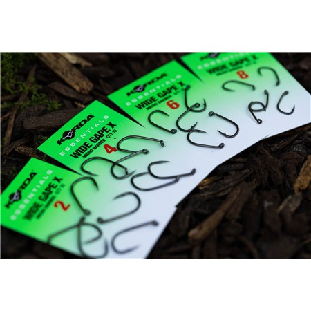 CARP HOOK KORDA ESSENTIALS WIDE GAPE X BARBED