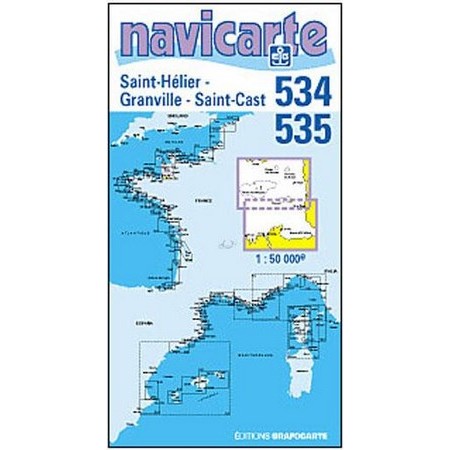 CARTA DE NAVEGAÇÃO NAVICARTE ST HELIER - ST CAST