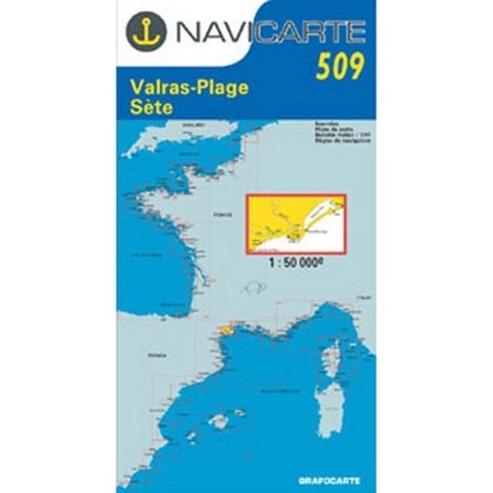 Carta De Navegação Navicarte Valras - Sete - Etang De Thau