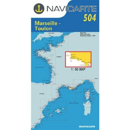 Carta Di Navigazione Navicarte Marseille - Toulon - Les Calanques