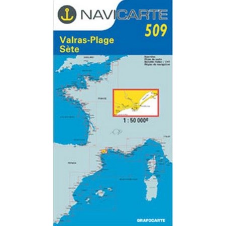 Carta Di Navigazione Navicarte Valras - Sete - Etang De Thau