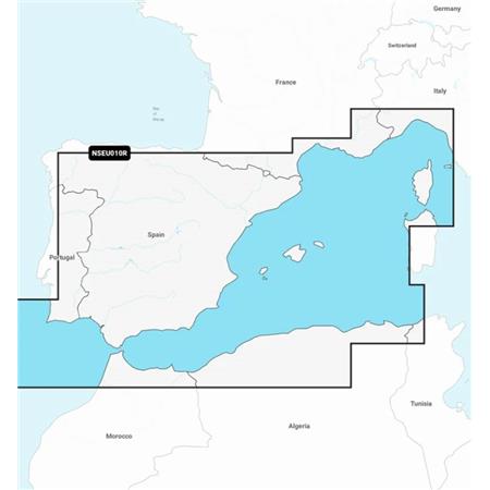 Carta Garmin Navionics Più Spagna, Costa Mediterranea Más España, Costa Mediterránea Inoltre Spagna, Costa Mediterranea