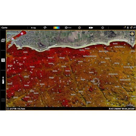 CARTE DÉTAILLÉE HUMMINBIRD DES CÔTES FRANÇAISES ET CORSES