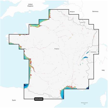 Carte Marine Navionics Vision+ Nveu080r Eaux Intérieures France Lacs Et Rivières