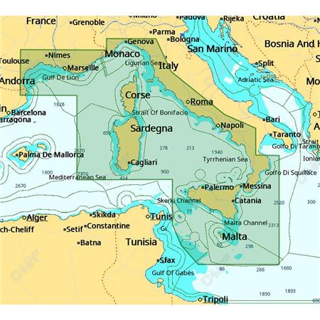 Cartografia C-Map Centrale Mediterranee Em-D143.48