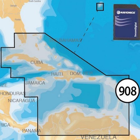 Cartografie Navionics Platinum+ Xl3 Caraibes + Bermudes