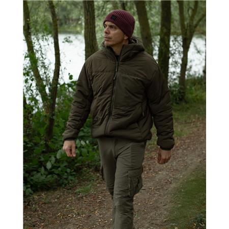 CASACO HOMEM - DARK OLIVE KORDA INSULATED HOODED JACKET - DARK OLIVE