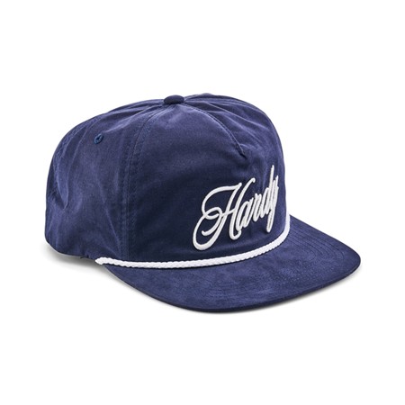 CASQUETTE HARDY SCRIPT EMBROIDERY LOGO ROPE HAT - BLEU