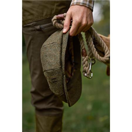 CASQUETTE HARKILA KENMORE BAKER - FOREST GREEN/HERRINGBONE