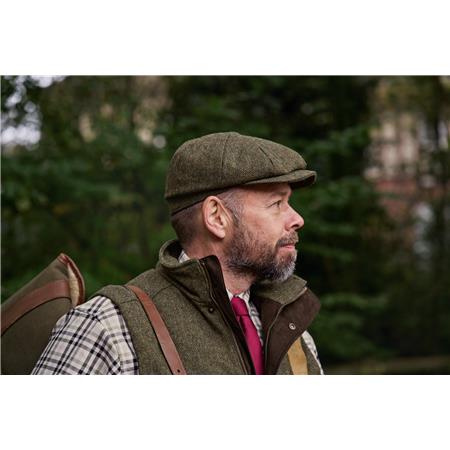 CASQUETTE HARKILA KENMORE BAKER - FOREST GREEN/HERRINGBONE