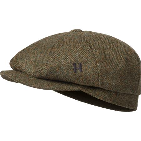 Casquette Harkila Kenmore Flat - Forest Green/Herringbone