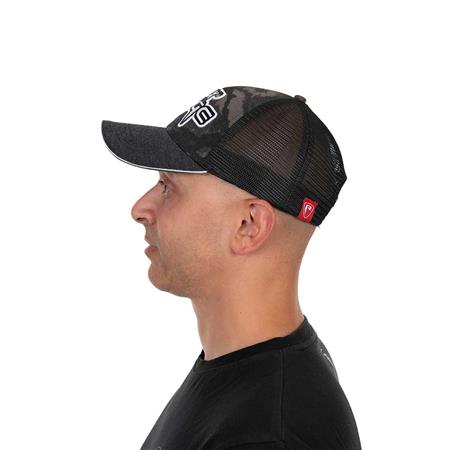 CASQUETTE HOMME FOX RAGE EMBROIDED CAMO TRUCKER CAP - NOIR