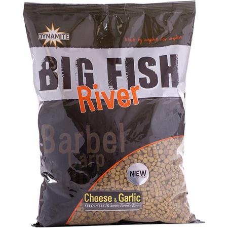 Cebo Dynamite Baits Big Fish River Feed Pellets Cheese & Garlic