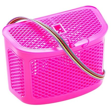 CESTO DE PESCA PARA CRIANÇA PLASTILYS ROSE FLUO